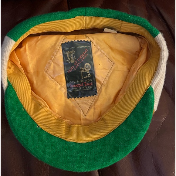 Exquisite tri-color wool tam made in Ireland by hats of Ireland CASTLEBAR - Picture 8 of 10
